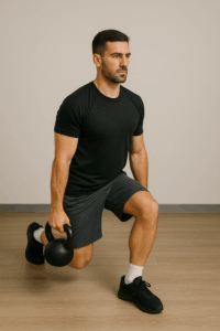 Ausfallschritte Kettle Bell