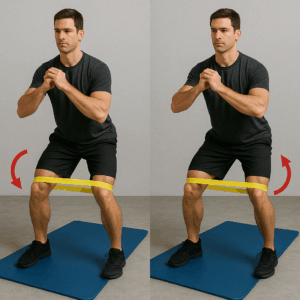 Seitenschritte mit Gummibänder 